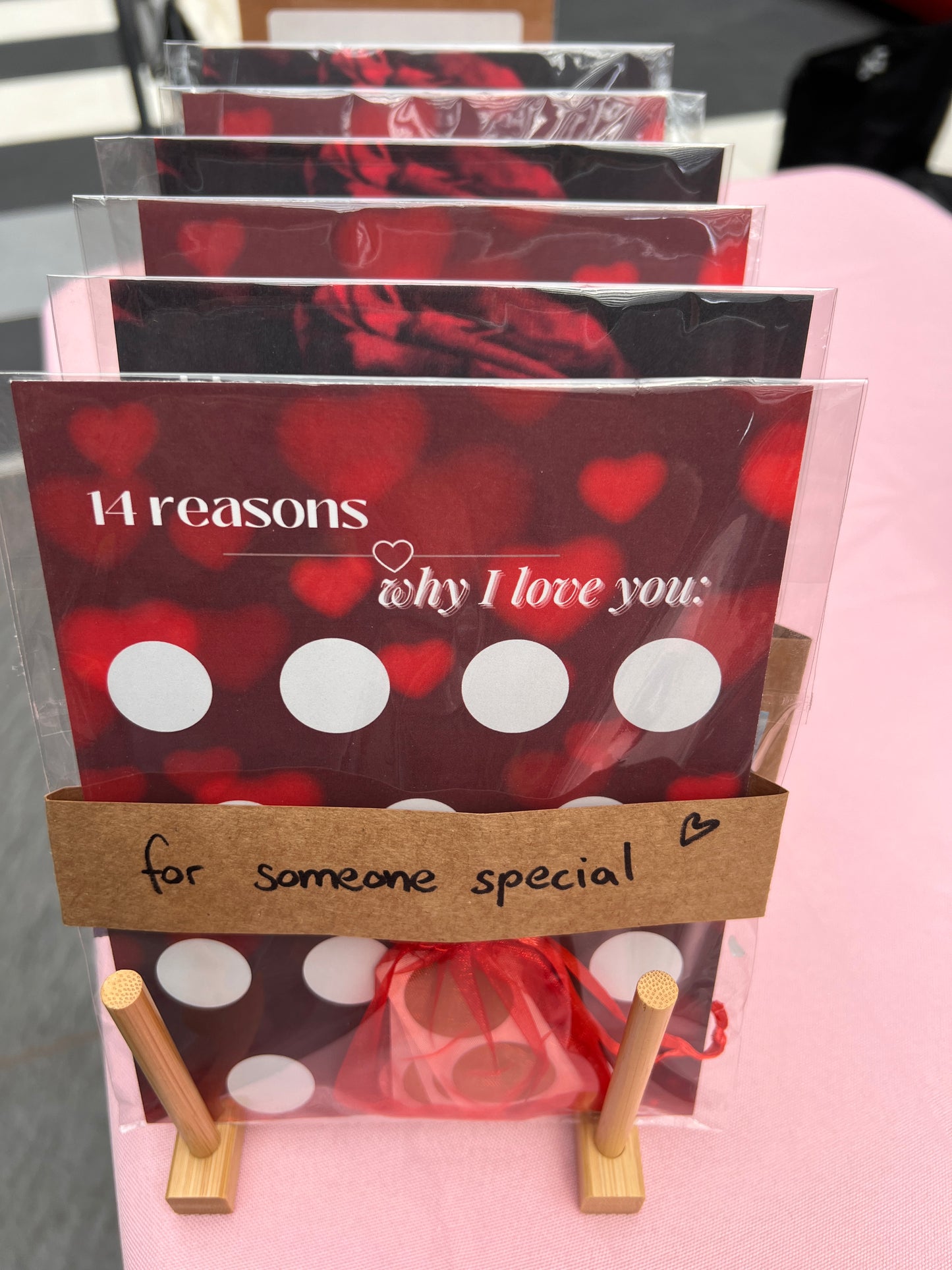 DIY Scratch Off Postcard / I love you because