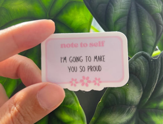 note to self - sticker